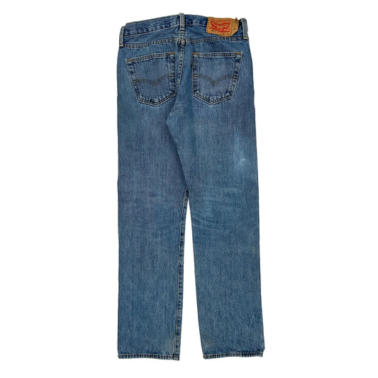 501 Levis Jeans - 30W 31L Blue Cotton