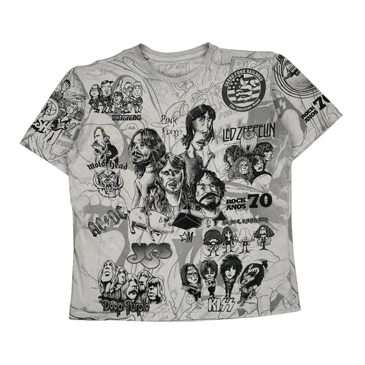 Rock Bands Marrockus Band T-Shirt - XL Grey Cotton