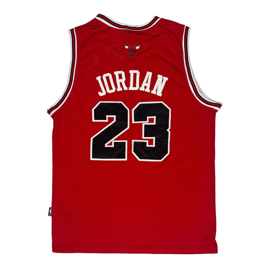 Vintage 90S Chicago Bulls Nike Jordan Jersey - Large Red Polyester