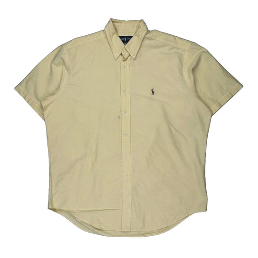 Ralph Lauren Short Sleeve Shirt - XL Yellow Cotton