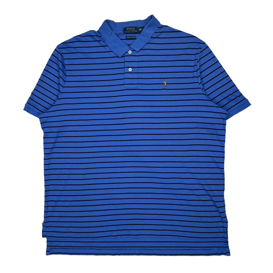 Polo By Ralph Lauren Striped Polo Shirt - 2XL Blue Cotton