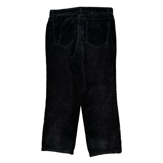 Vintage Calvin Klein Cord Trousers - 33″ Waist Black Cotton