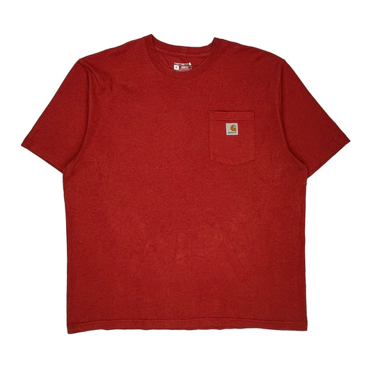 Carhartt T-Shirt - XL Red Cotton