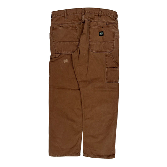 Vintage Key Carpenter Trousers - 35W 30L Brown Cotton