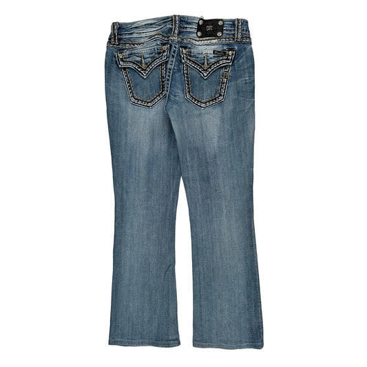 Miss Me Boot Cut Jeans - 31W UK 10 Blue Denim