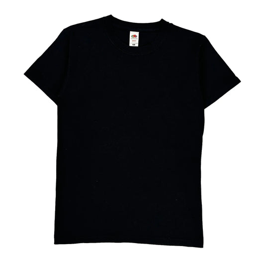 Fruit Of The Loom T-Shirt - Small Black Cotton
