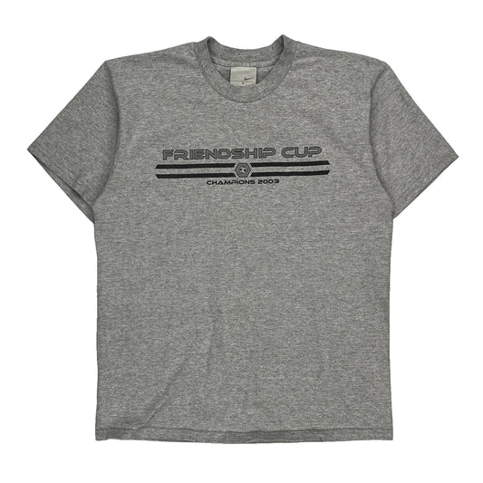 Friendship Cup Champions 2003 Nike Football T-Shirt - Small Grey Cotton