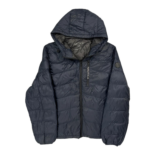 Vintage Nautica Puffer - 2XL Navy Polyester