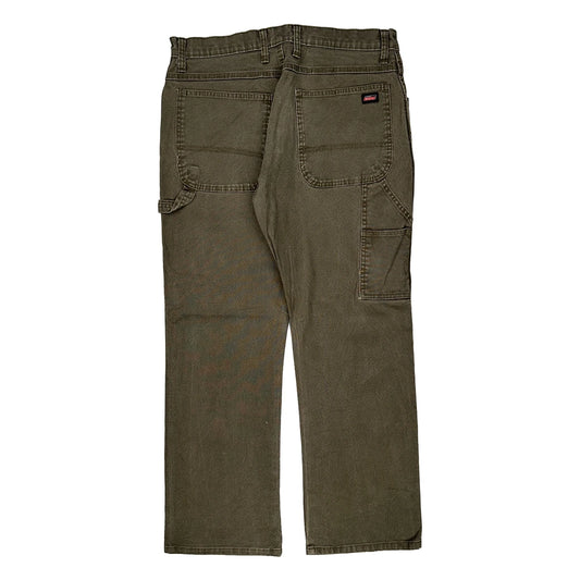 Dickies Carpenter Trousers - 34W 30L Grey Cotton
