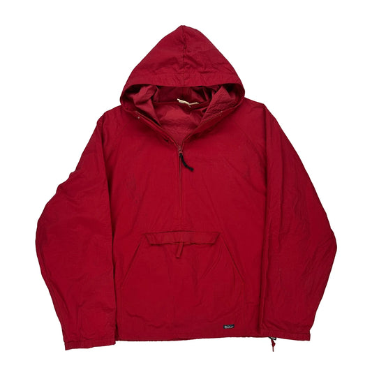 Woolrich Windbreaker - 2XL Red Cotton