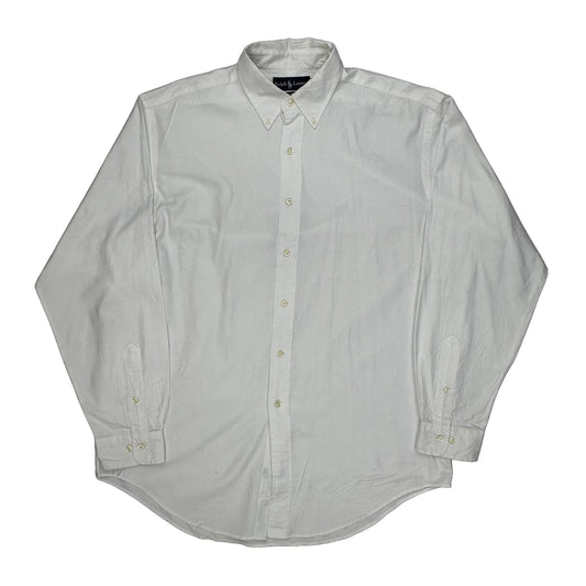Yarmouth Ralph Lauren Shirt - Large White Cotton