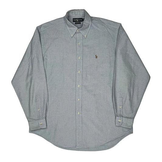 Vintage Ralph Lauren Shirt - Large Grey Cotton