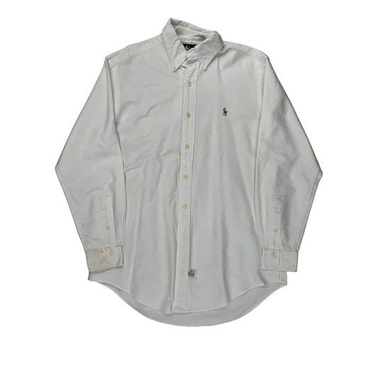 Ralph Lauren Shirt - Medium White Cotton