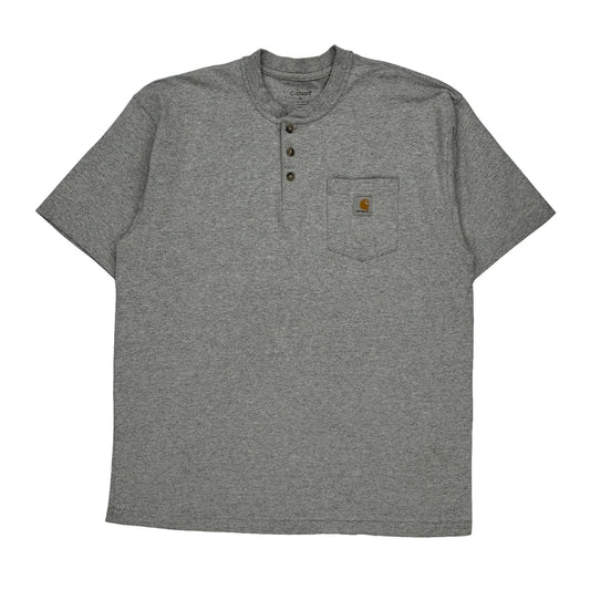 Carhartt T-Shirt - XL Grey Cotton Blend
