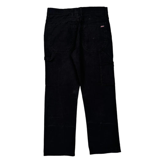 Dickies Carpenter Trousers - 32W 30L Black Cotton