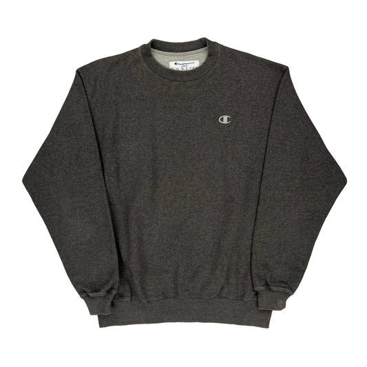 Champion Sweatshirt - Large Grey Cotton Blend