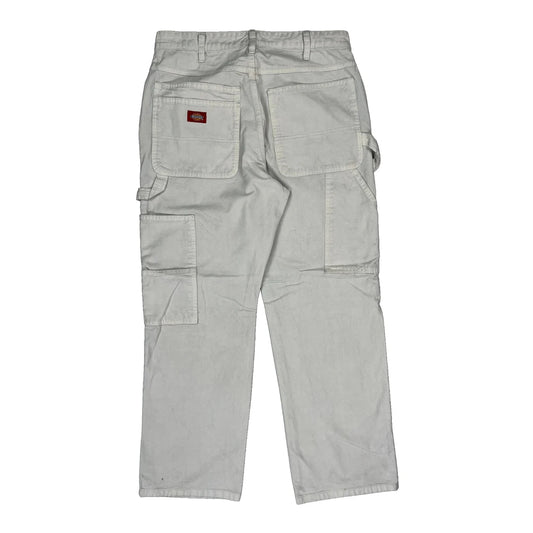 Dickies Carpenter Trousers - 32W 28L White Cotton