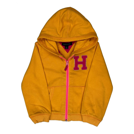 Vintage Age 4 Tommy Hilfiger Hoodie - Small Yellow Cotton