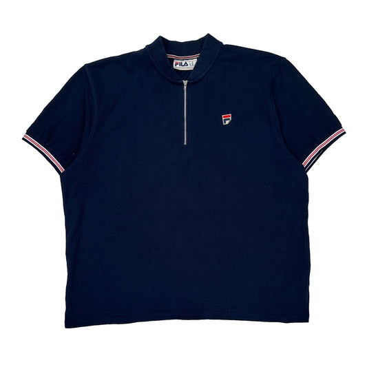 Fila Polo Shirt - 2XL Navy Cotton