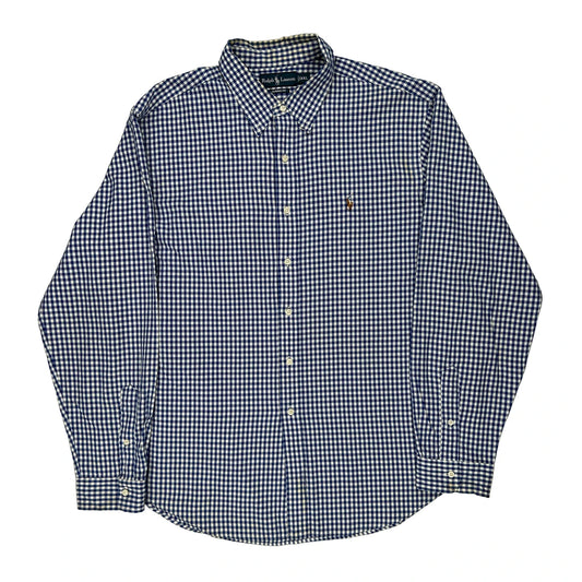 Ralph Lauren Checked Shirt - 2XL Blue Cotton