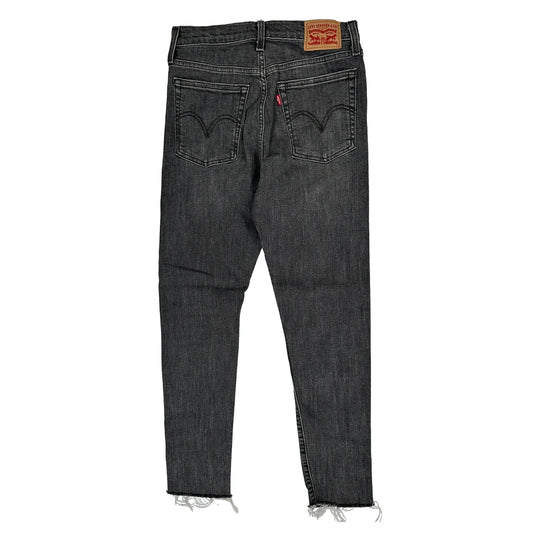 Levis Skinny Jeans - 28W UK 8 Grey Cotton