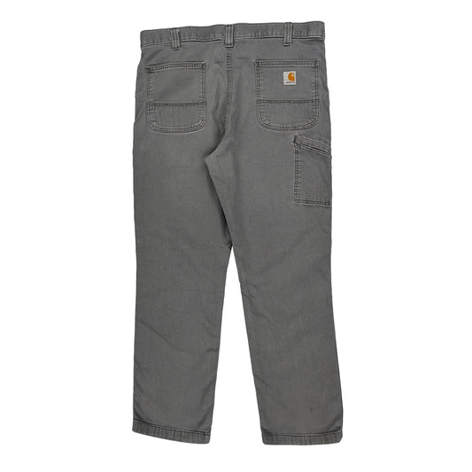 Carhartt Trousers - 36W 30L Grey Cotton