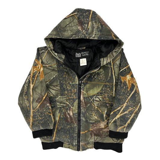 Age 6 Burly Camo Camo Bomber Jacket - Large Camo Polyester