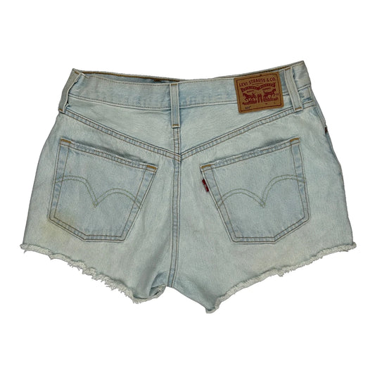 Levis Denim Shorts - 28W UK 8 Light Wash Cotton