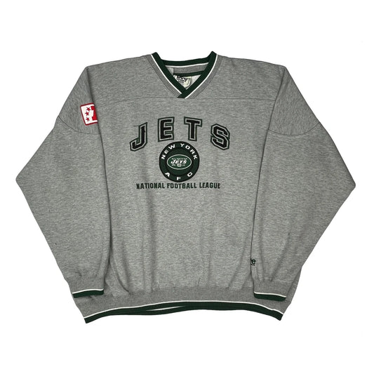 New York Jets Lee Sport Nfl Sweatshirt - 2XL Grey Polyester Blend