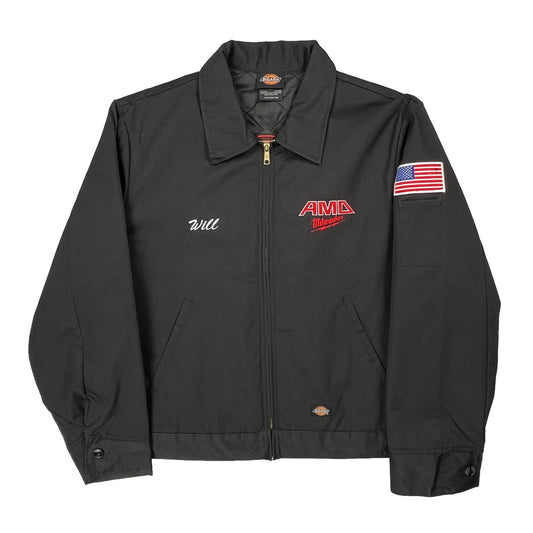 American Flag Patch Dickies Detroit Workwear Jacket - XL Black Polyester