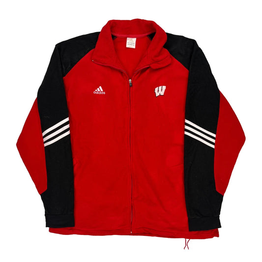 Wisconsin Badgers Adidas College Fleece - XL Red Polyester
