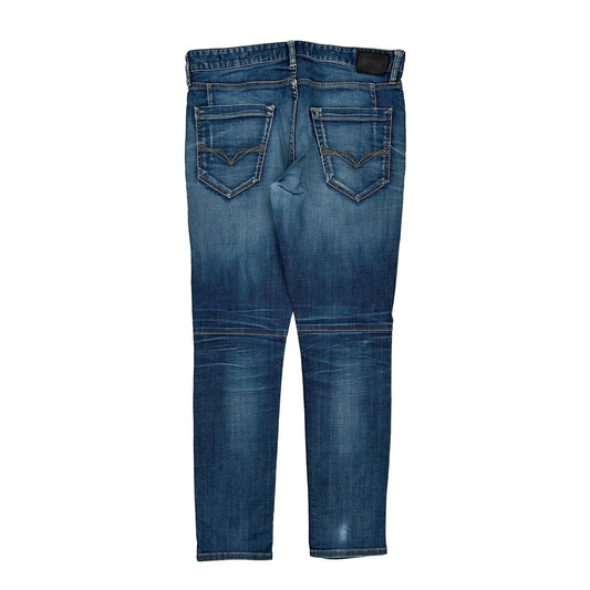 Guess Slim Fit Jeans - 34W 31L Blue Cotton Blend