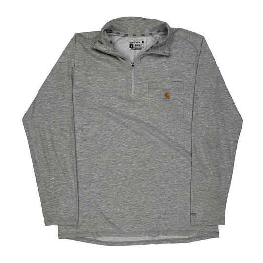 Carhartt Long Sleeve T-Shirt - Medium Grey Polyester