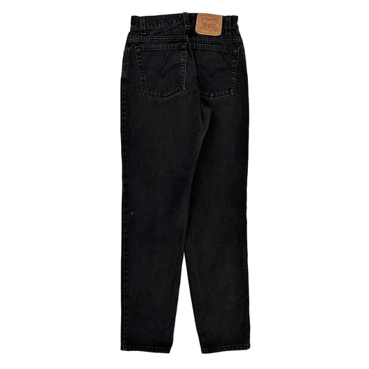 550 Levis Jeans - 26W UK 8 Black Cotton