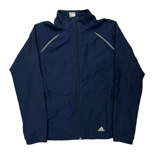 Adidas Windbreaker - Large Navy Polyester