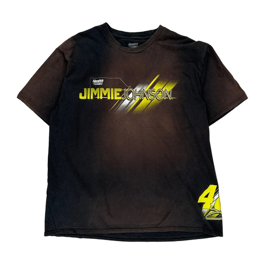 Jimmie Johnson Hendrick Nascar T-Shirt - XL Black Cotton