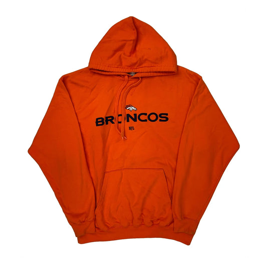 Vintage Broncos Nfl Football Hoodie - XL Orange Cotton