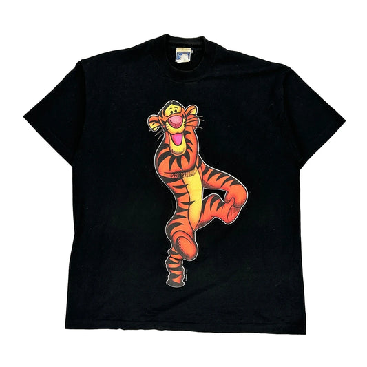 Made In Usa Tigger Pooh T-Shirt - 2XL Black Cotton