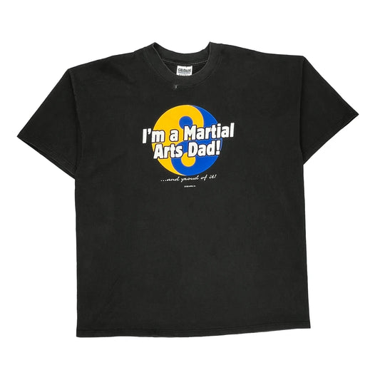 Martial Arts Gildan T-Shirt - 2XL Black Cotton