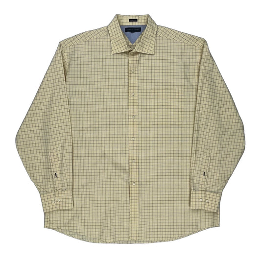 Tommy Hilfiger Checked Shirt - XL Yellow Cotton