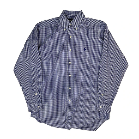 Blake Ralph Lauren Checked Shirt - Small Blue Cotton