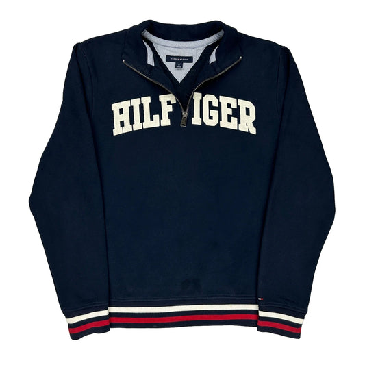 Tommy Hilfiger Spellout Sweatshirt - Medium Navy Cotton