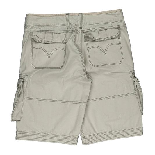 Levis Cargo Shorts - 34W 12L White Cotton