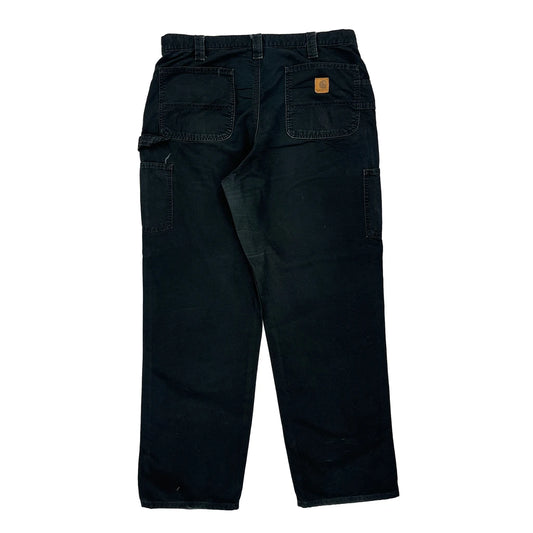 Carhartt Carpenter Trousers - 35W 32L Black Cotton