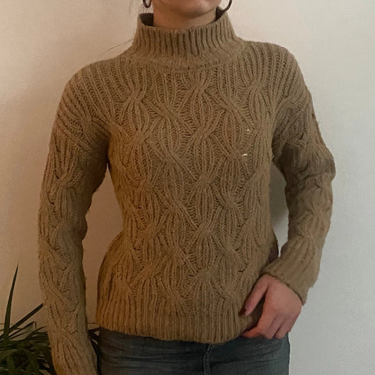 Vintage beige Cinque Jumper - womens medium