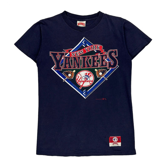 New York Yankees Nutmeg Mlb T-Shirt - Large Navy Cotton