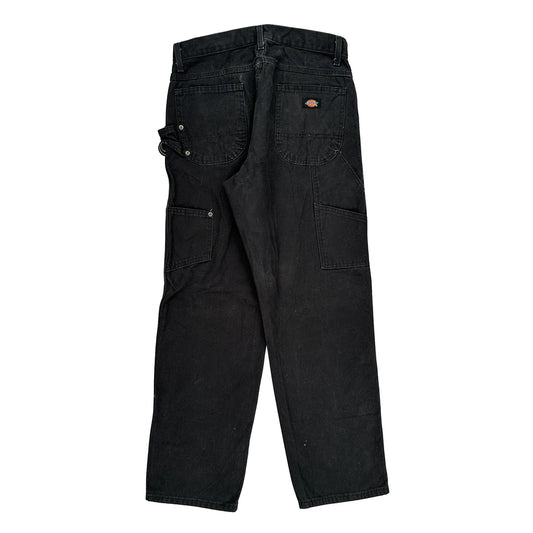 Dickies Carpenter Trousers - 30W 30L Black Cotton