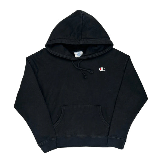 Reverse Weave Champion Hoodie - Large Black Cotton Blend