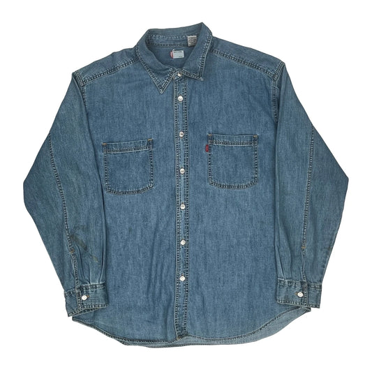 Levis Denim Shirt - XL Blue Cotton