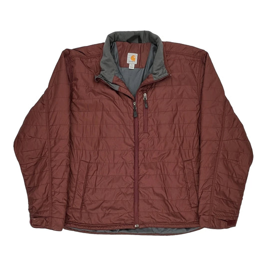 Carhartt Jacket - 2XL Burgundy Nylon